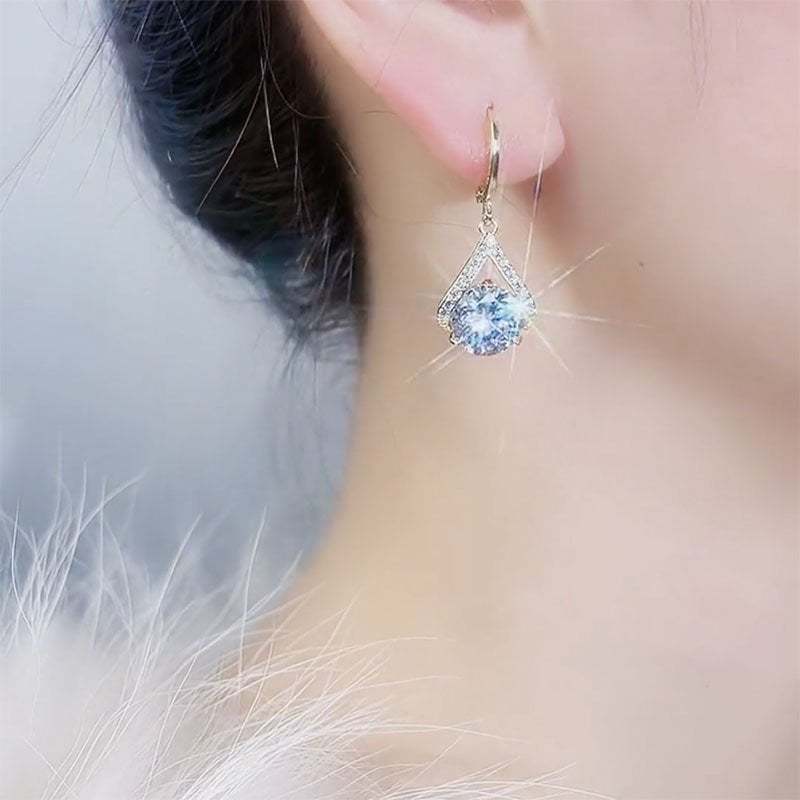 (🔥NEW) Super Sparkling Diamond Geometric Earrings-tidenox