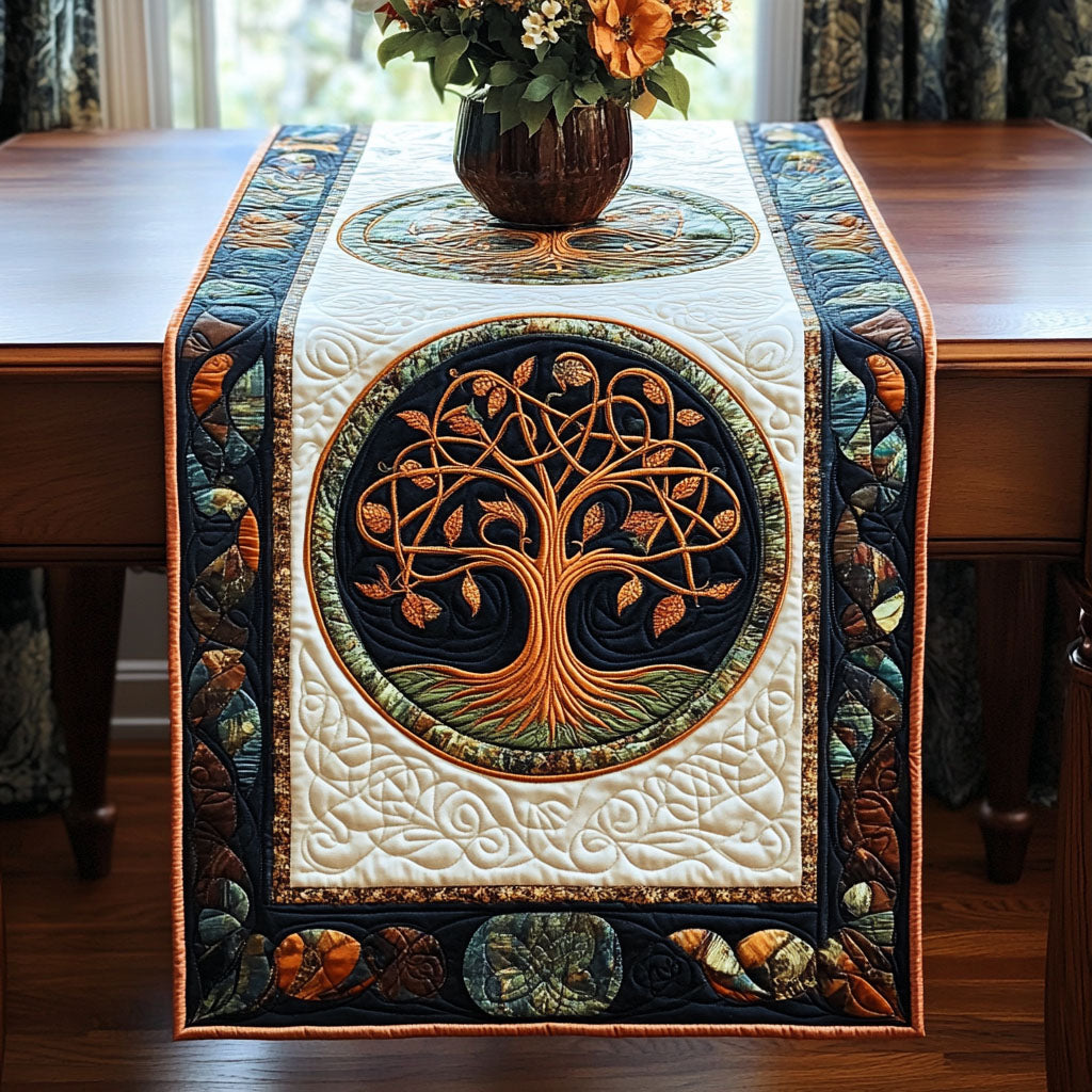 Tree Of Life Quilted Table Runner NCU0VT95-tidenox