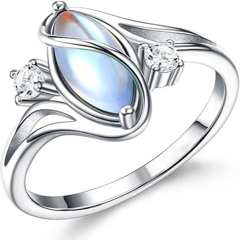🎁Exquisite Color Change Mood Rings Moonstone for Women