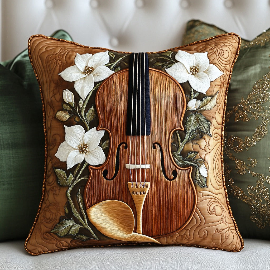Floral Violin XR1011001CL Quilt Pillow Case-tidenox