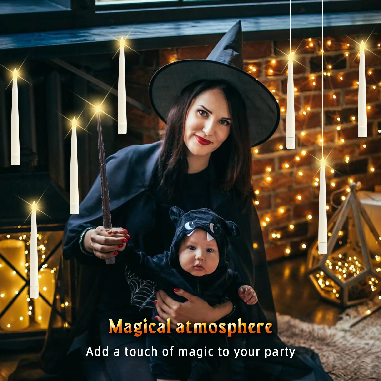 Floating Candles with Wand🎃