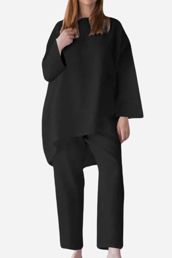 Everyday Fashion Loose Fit Two-Piece Matching Set-tidenox