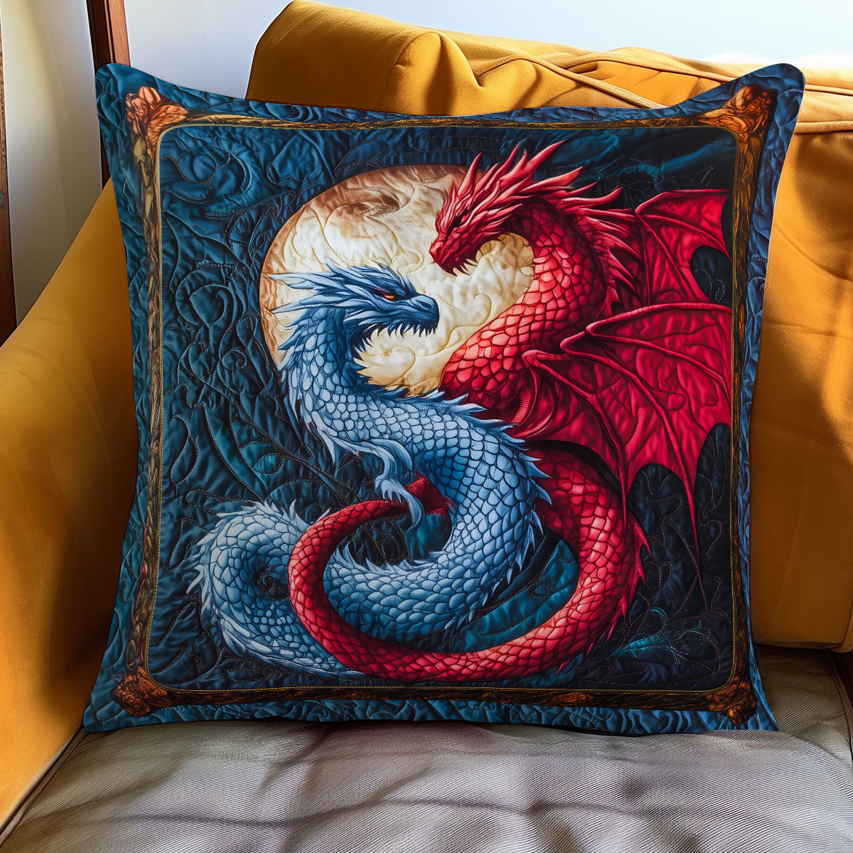 Moonlit Dragon WN2006060CL Quilt Pillow Case-tidenox