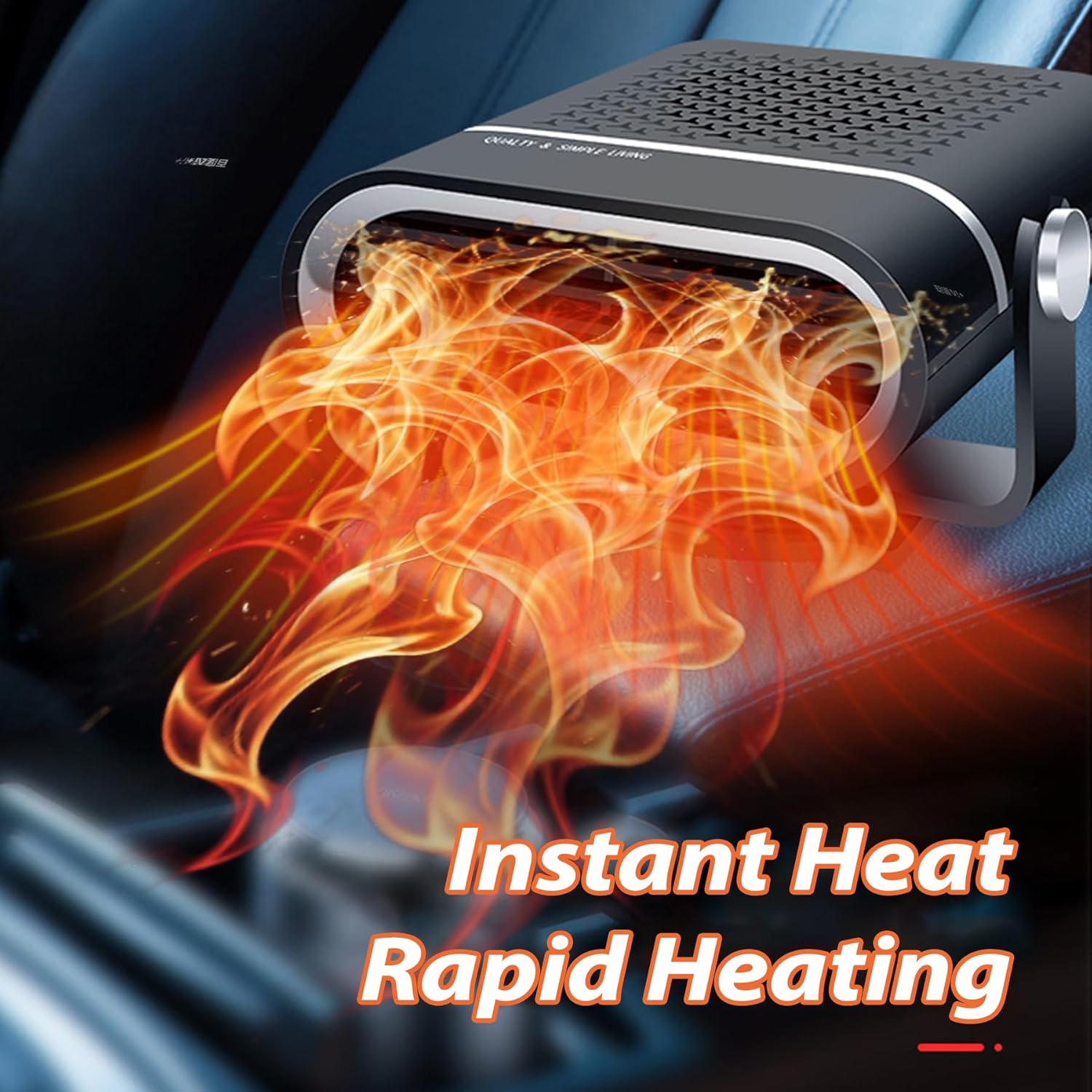 🎉Black Friday Deal Only 12.99🔥New Upgrade Portable Car Heater, 60s Fast Demisting Defroster-tidenox