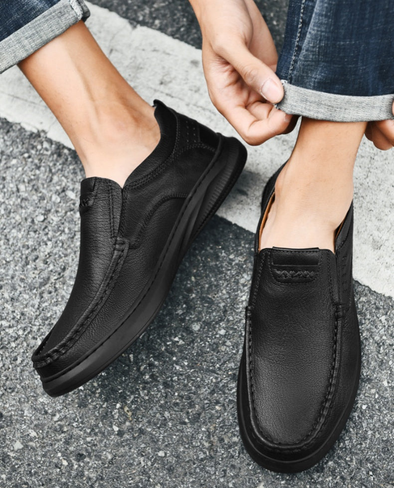 Men's Comfortable Genuine Leather Orthopedic Loafers-tidenox