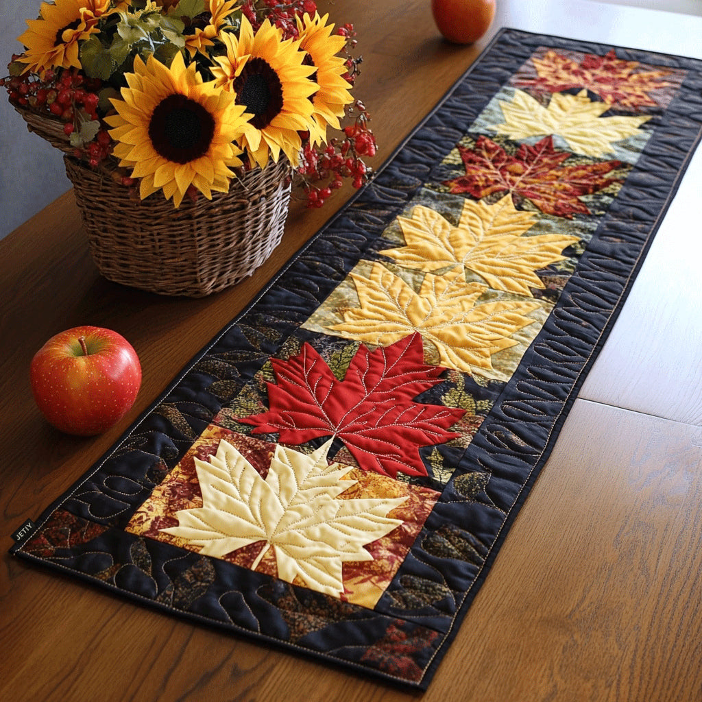 Autumn Leaf Magic Quilted Table Runner NCU0TL1348-tidenox