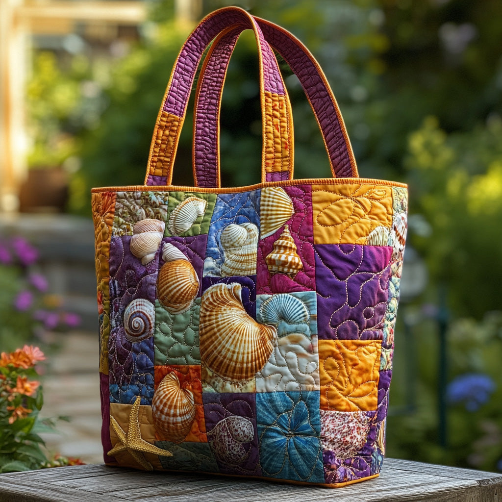 Ocean Jewels Quilted Tote Bag NCU0DV7464-tidenox