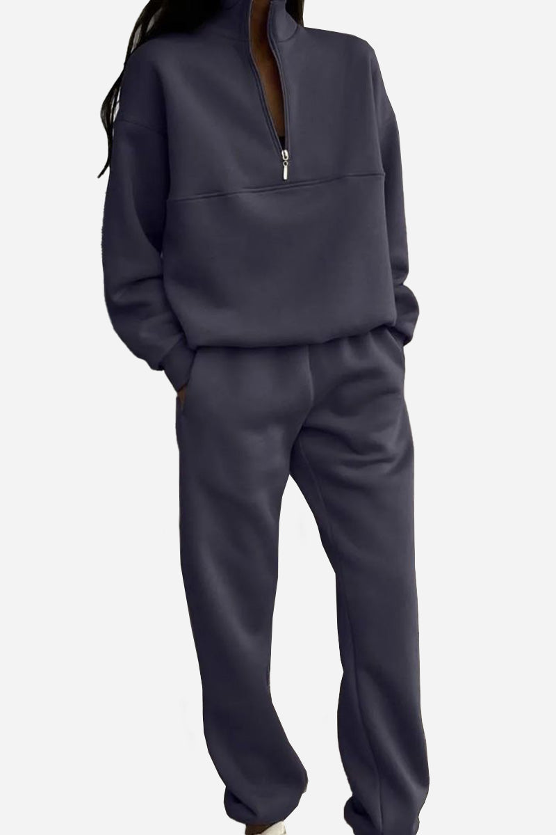 Athleisure at its Finest: Cotton-Blended Two-Piece Tracksuit-tidenox