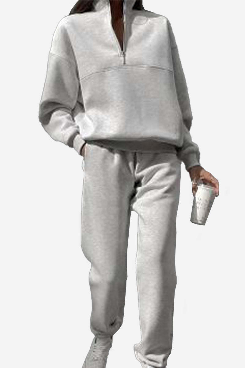 Athleisure at its Finest: Cotton-Blended Two-Piece Tracksuit-tidenox
