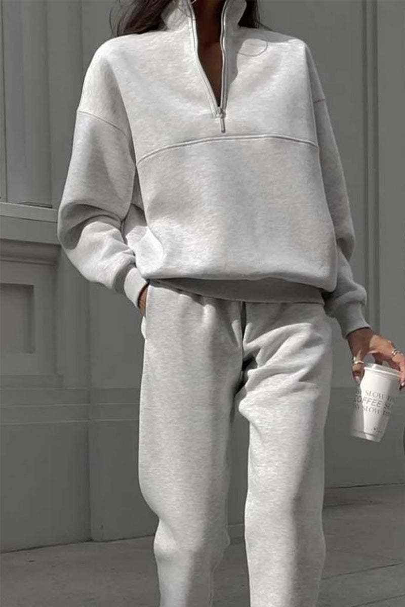 Athleisure at its Finest: Cotton-Blended Two-Piece Tracksuit-tidenox