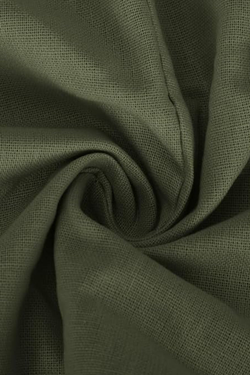 V-neck Cotton Two-Piece Trouser Set-tidenox