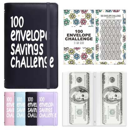 🔥100 Days Money Saving Challenge Coin Envelope BudgetStorage Book💵-tidenox