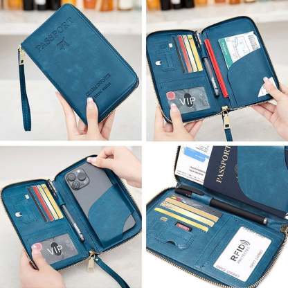 Multi-Functional RFID Passport Wallet