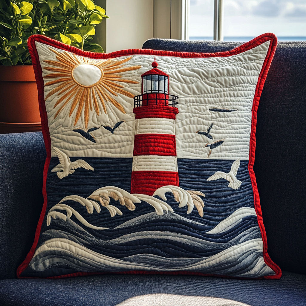 Ocean Lighthouse CW0507026CL Quilt Pillow Case-tidenox