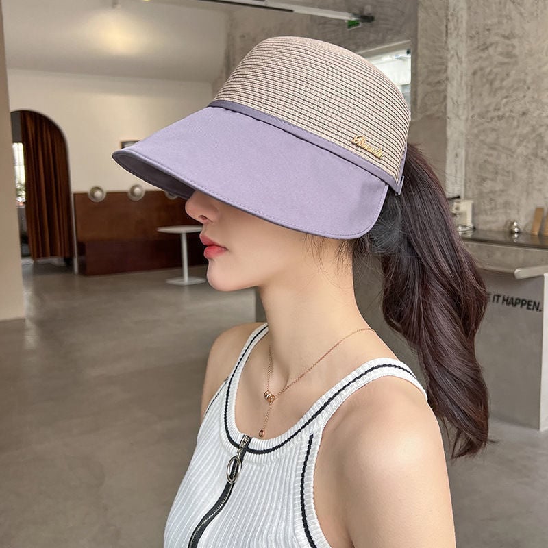 Women's Large Brim Sunscreen Hat-tidenox