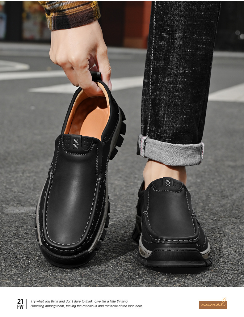 Men's Soft Insole Walking Casual Loafers-tidenox