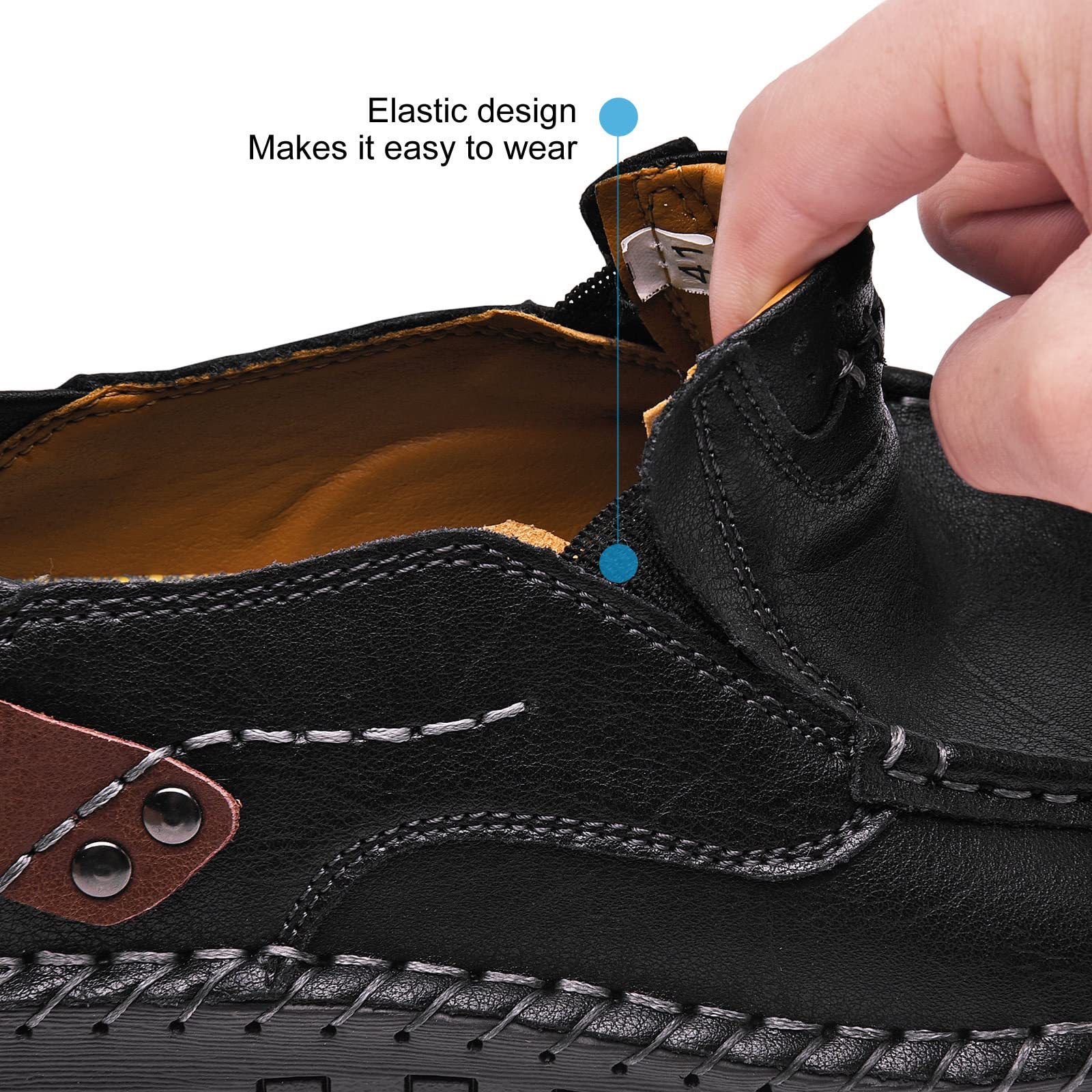 ⏰Christmas sale 70% OFF 🔥 Men's Handmade Genuine Leather Slip-On Loafers-tidenox