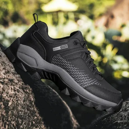 (⏰Limited Time Sale 70% OFF) Men's Wear Resistant Non-slip Anti-skid Anti-puncture Hiking Shoes -tidenox