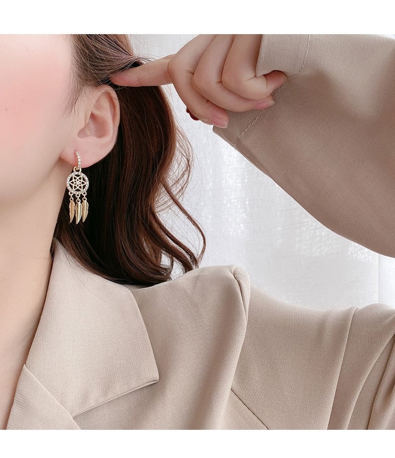 Dreamcatcher Earrings-tidenox