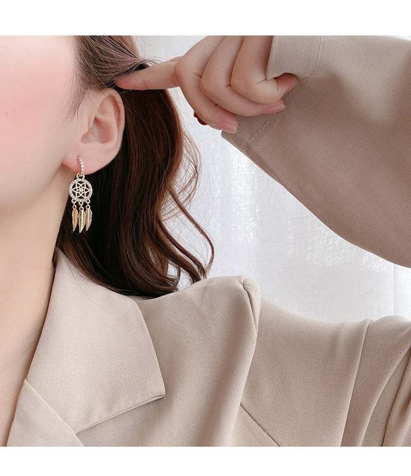 Dreamcatcher Earrings-tidenox