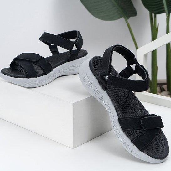 Women's Velcro Orthopedic Thick Sole Anti slip Sandals-tidenox