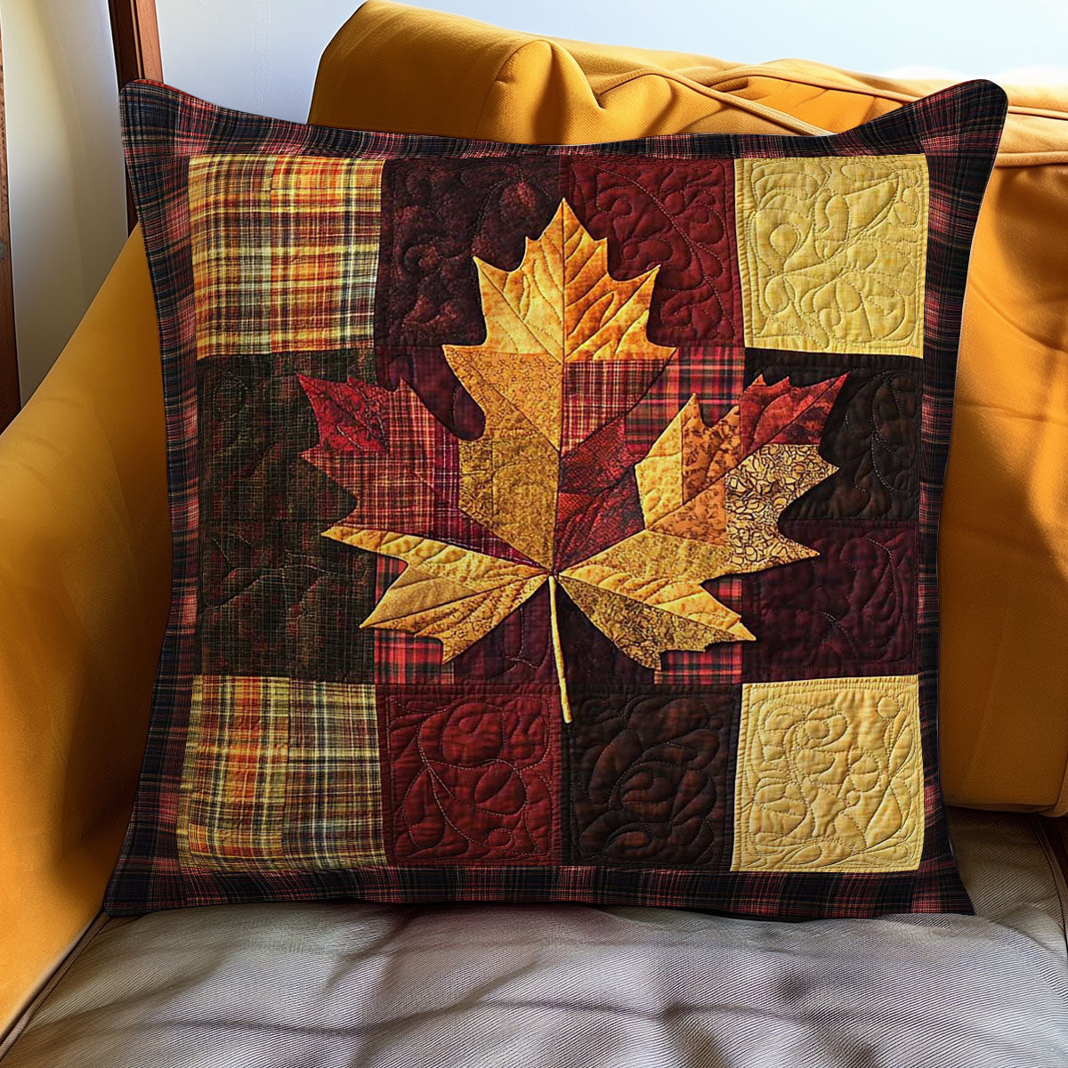Autumn Maple WN0802093CL Quilt Pillow Case-tidenox