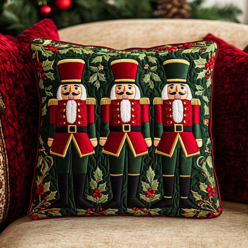 Christmas Nutcracker XR1809010CL Quilt Pillow Case-tidenox