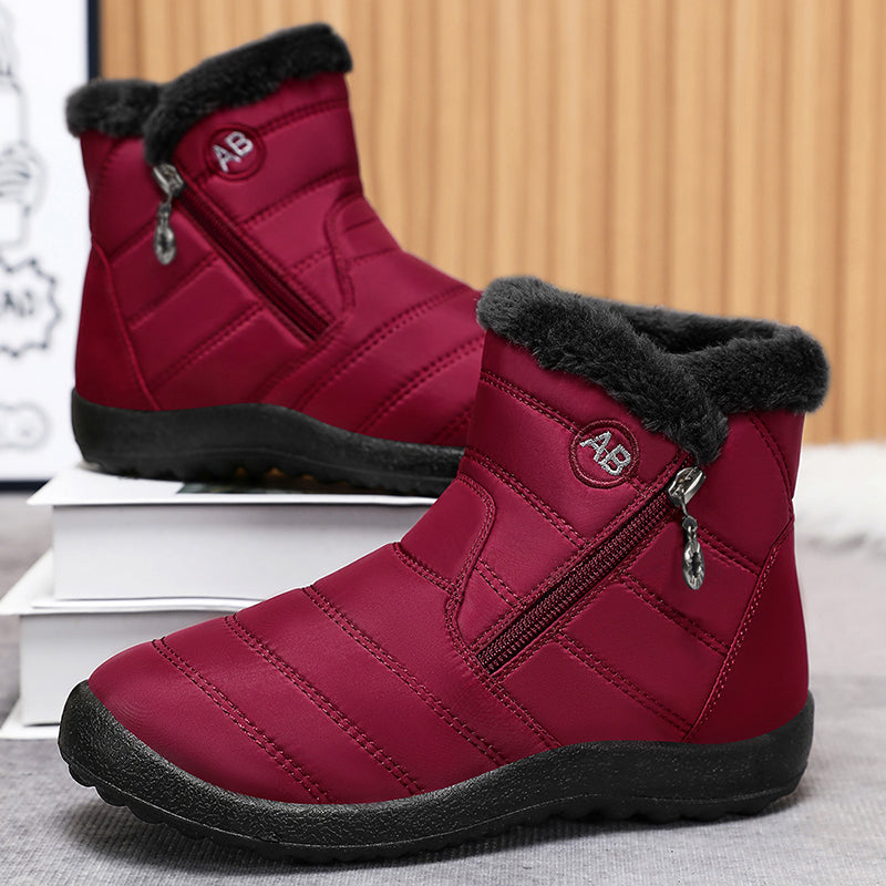 Warm Winter Snow Boots, Long Plush-Lined Unisex Boots, Waterproof and Non-Slip for Men and Women-tidenox
