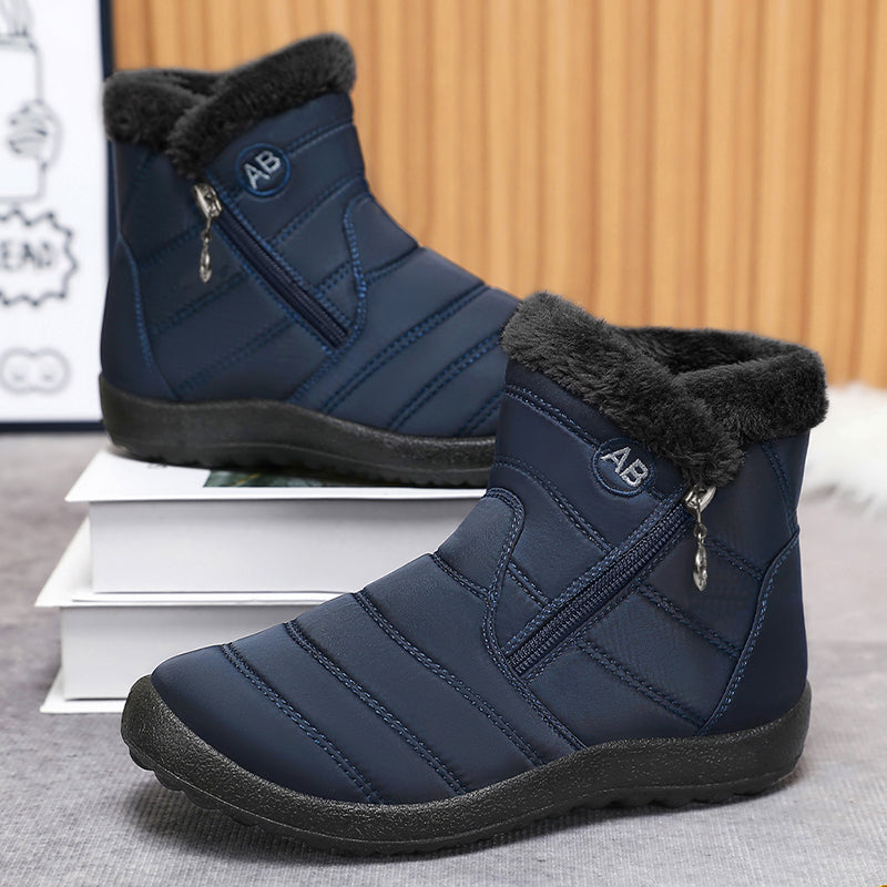 Warm Winter Snow Boots, Long Plush-Lined Unisex Boots, Waterproof and Non-Slip for Men and Women-tidenox