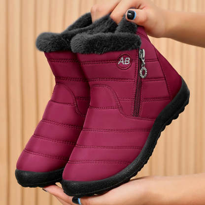 Warm Winter Snow Boots, Long Plush-Lined Unisex Boots, Waterproof and Non-Slip for Men and Women-tidenox