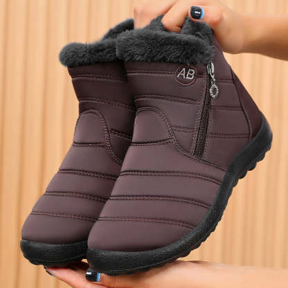 Warm Winter Snow Boots, Long Plush-Lined Unisex Boots, Waterproof and Non-Slip for Men and Women-tidenox
