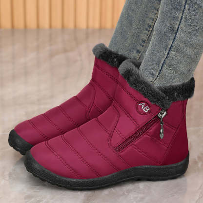 Warm Winter Snow Boots, Long Plush-Lined Unisex Boots, Waterproof and Non-Slip for Men and Women-tidenox