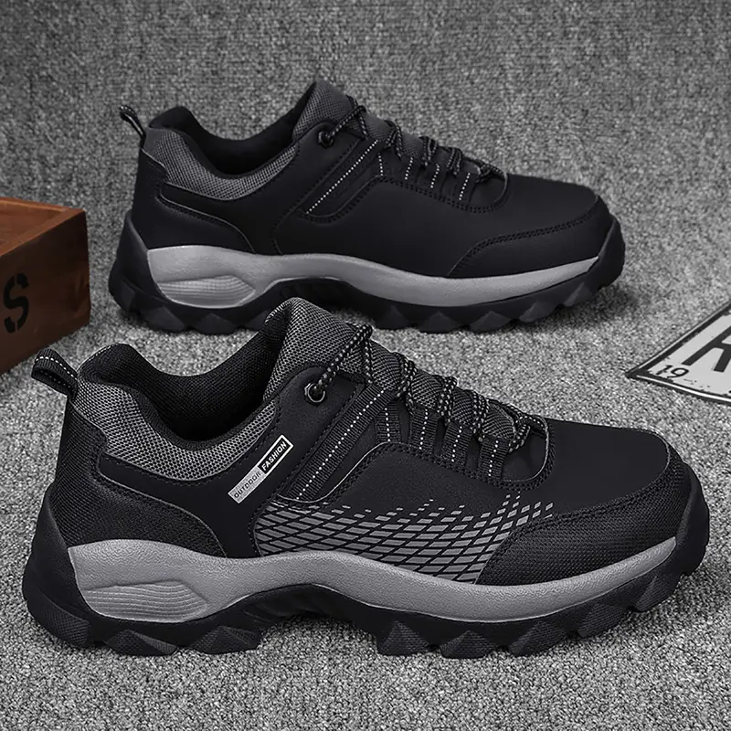 (⏰Limited Time Sale 70% OFF) Men's Wear Resistant Non-slip Anti-skid Anti-puncture Hiking Shoes -tidenox