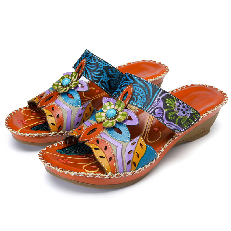 Bohemian fashion non-slip orthopedic sandals-tidenox
