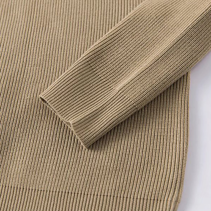 Men's Casual Knit Double Zipper Design Cardigan Sweater-tidenox