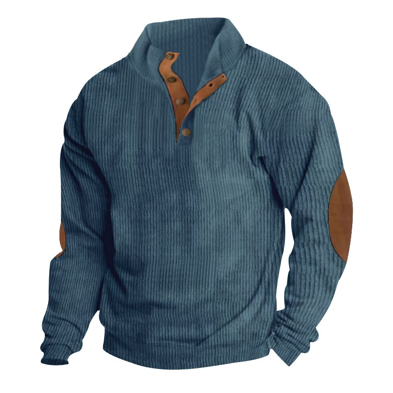 Men's Outdoor Casual Stand Collar Long Sleeve Sweatshirt-tidenox