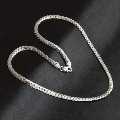 Serenity Silver Necklace-tidenox