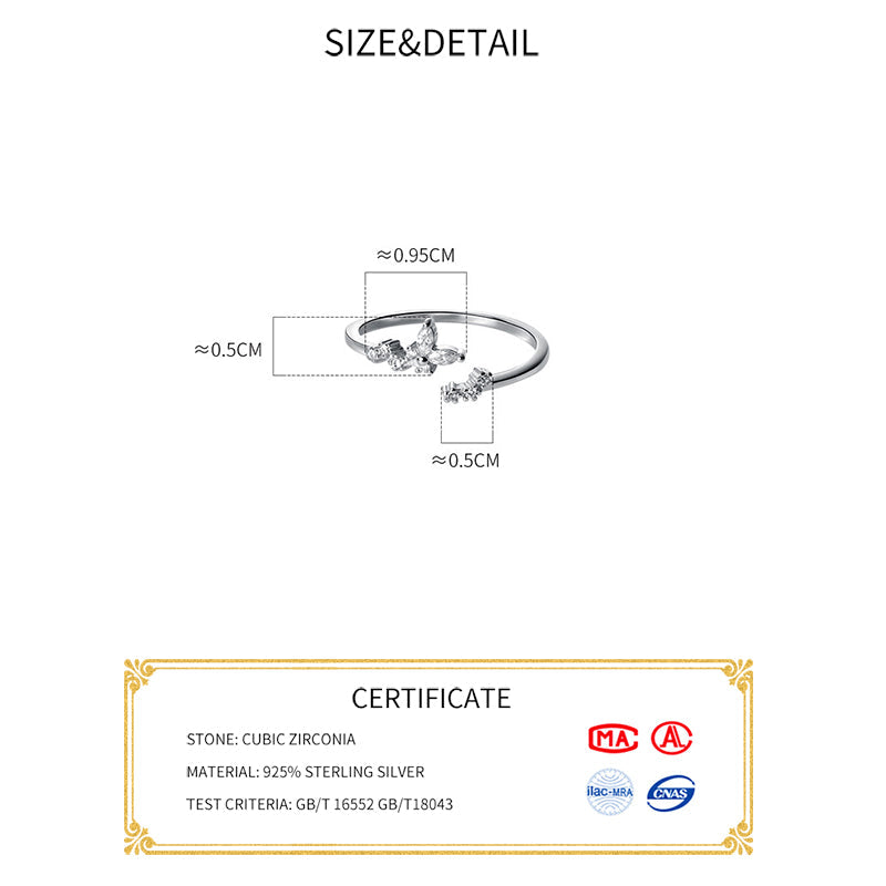 Delicate Silver Ring Adorned with Zirconia-tidenox