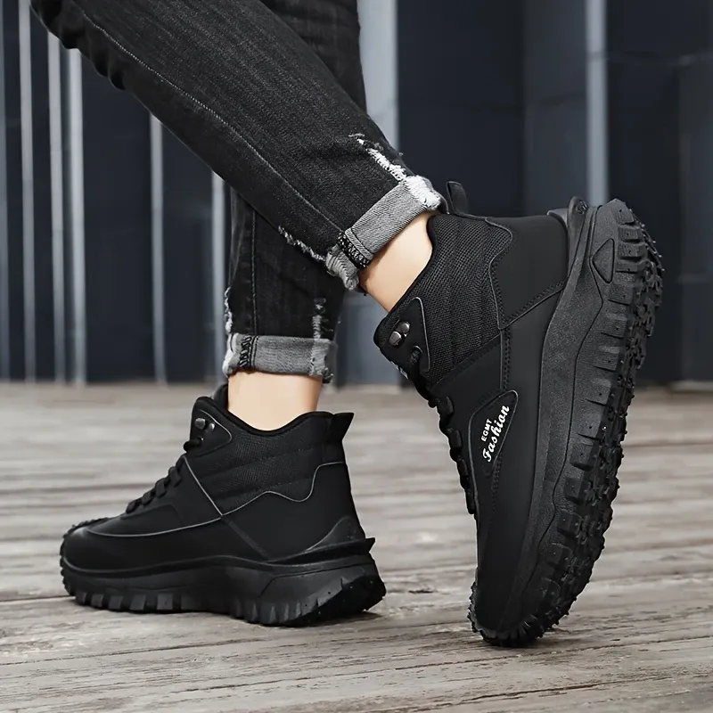 (⏰Limited Time Sale 70% OFF) Men’s Work Hiking Boots – Waterproof, Non-Slip, Puncture and Smash Resistant, Wide Toe, Arch Support – Ideal for Daily Wear and Outdoor Adventures-tidenox