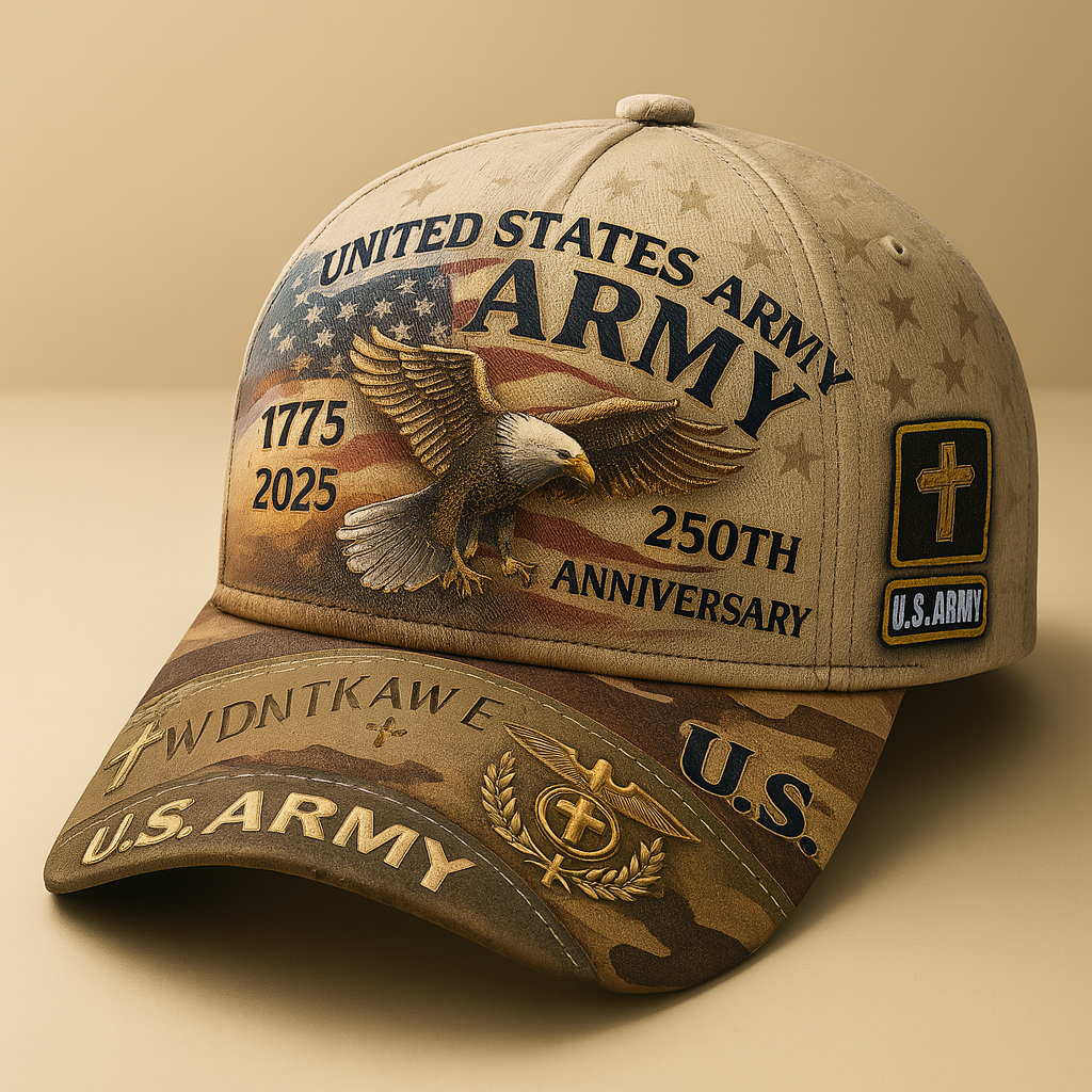 U.S. Army 250th Anniversary Eagle Cap – Honor, Duty & Legacy Hat-tidenox