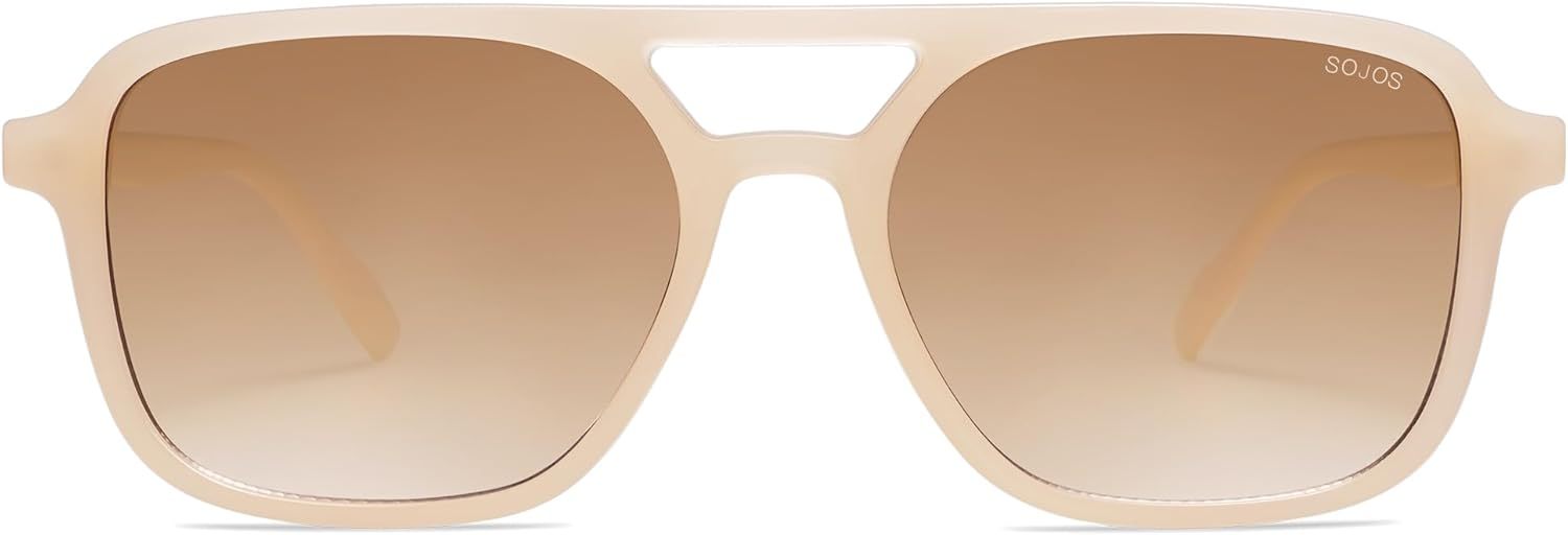 SOJOS Retro Aviator Sunglasses for Women Men,Trendy Rectangle Womens Mens Shades Sun Glasses SJ2202-tidenox