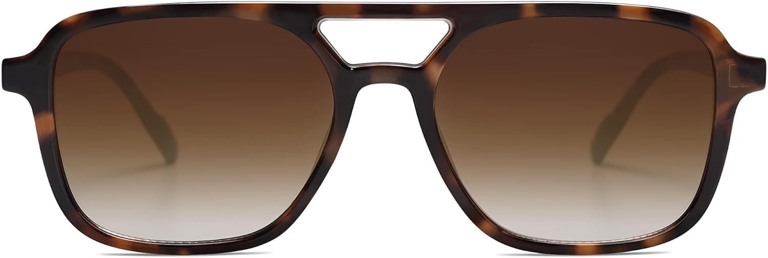 SOJOS Retro Aviator Sunglasses for Women Men,Trendy Rectangle Womens Mens Shades Sun Glasses SJ2202-tidenox