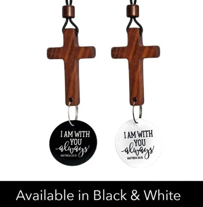 ✝️Bible Verse Car Rearview Hanging Cross Ornament - Scan for a Bible Verse Every Day