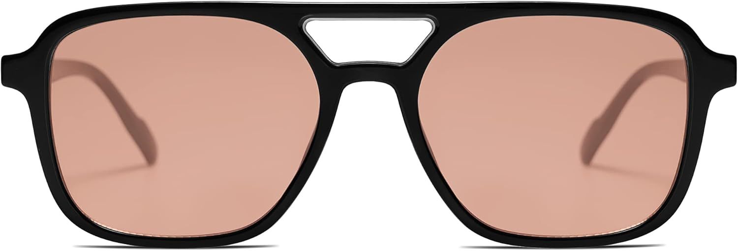 SOJOS Retro Aviator Sunglasses for Women Men,Trendy Rectangle Womens Mens Shades Sun Glasses SJ2202-tidenox