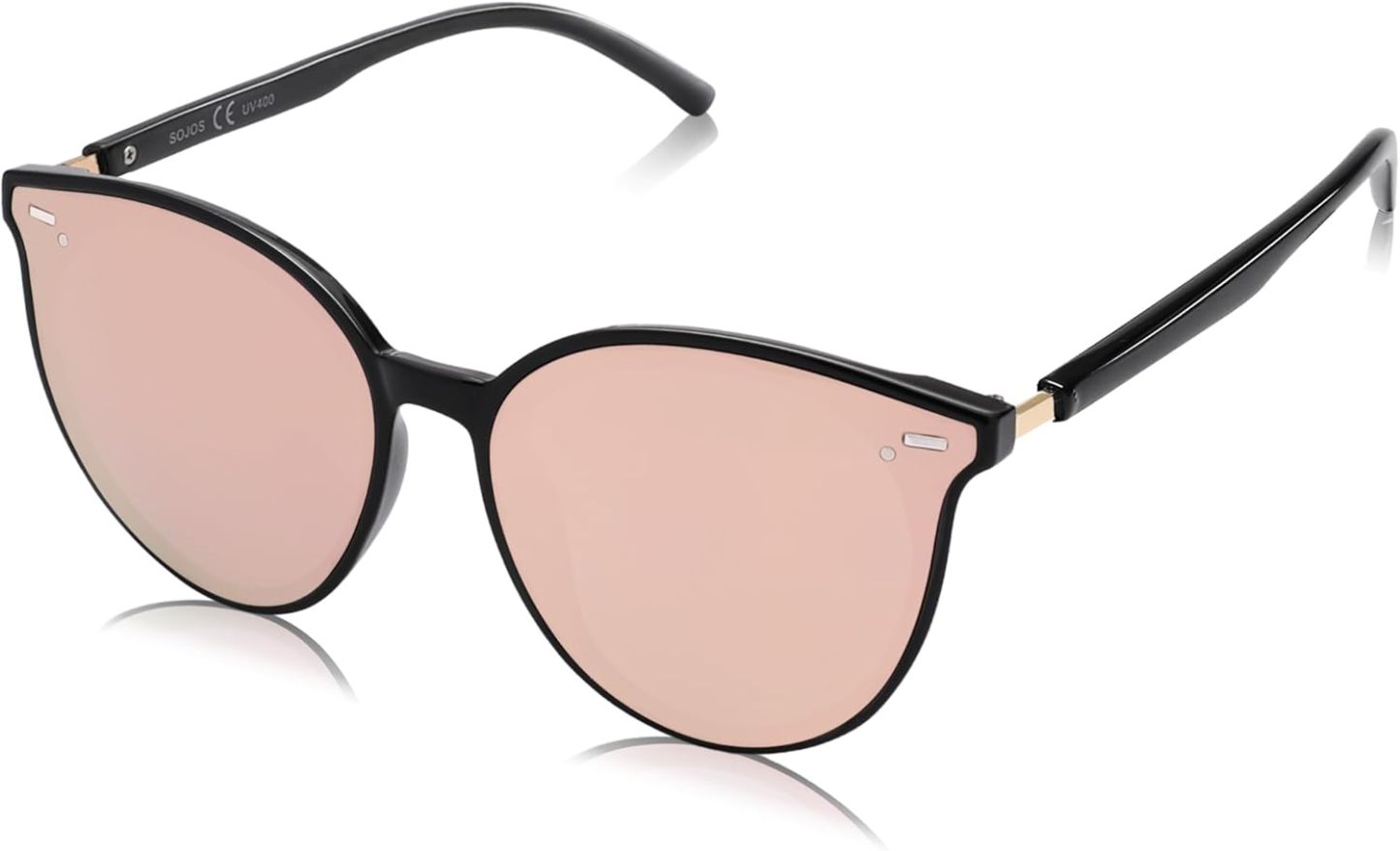 SOJOS Sunglasses Womens Trendy 2025 Classic Round Retro Vintage Shades Large Frame Sunnies SJ2067-tidenox