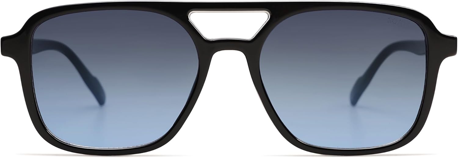 SOJOS Retro Aviator Sunglasses for Women Men,Trendy Rectangle Womens Mens Shades Sun Glasses SJ2202-tidenox