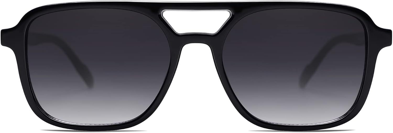 SOJOS Retro Aviator Sunglasses for Women Men,Trendy Rectangle Womens Mens Shades Sun Glasses SJ2202-tidenox