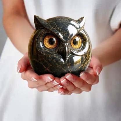 🦉Luxury Owl Stone Sculpture – Sophisticated Home Décor & Perfect Gift Piece 🖤✨🎁