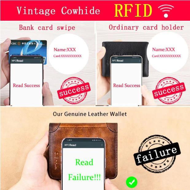 💰Multi-functional RFID Blocking Durable Genuine Leather Wallet🎁Men'swallets