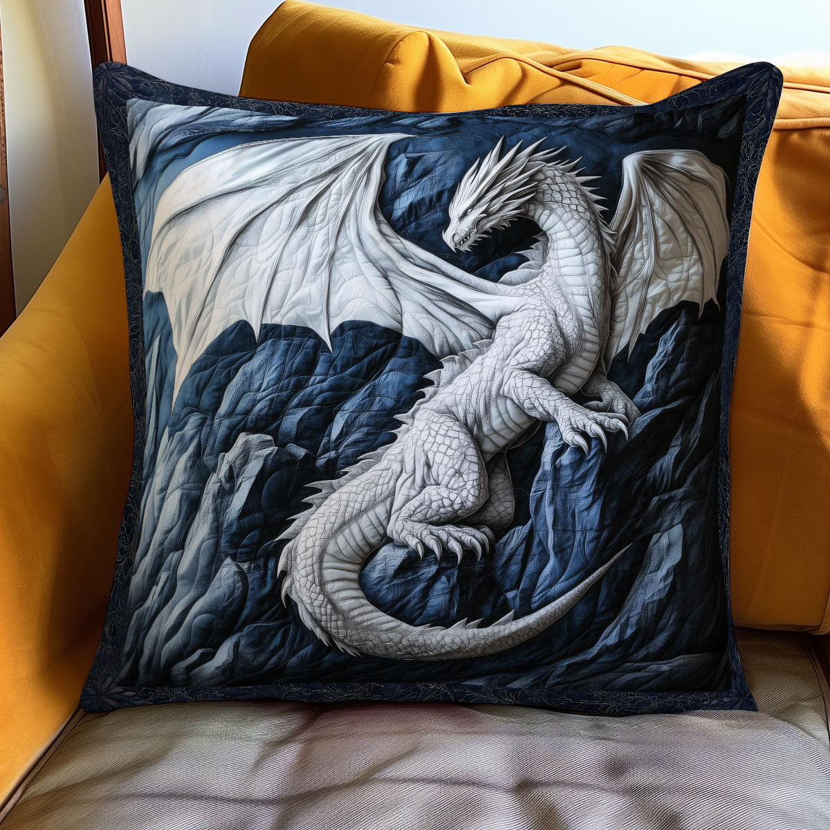 Frostborn Dragon WN2006059CL Quilt Pillow Case-tidenox